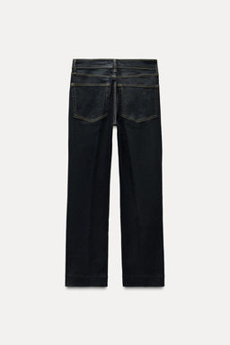 ZW COLLECTION BOOTCUT HIGH-WAIST CROPPED JEANS - Zara фото 8