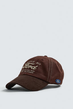 GORRA TEXTO BORDADO FORD / Marr?n - Zara фото 3