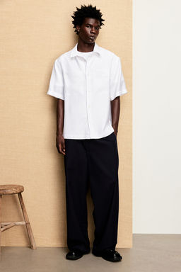 Camisa en mezcla de modal Regular Fit