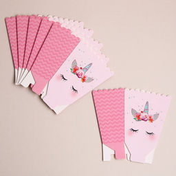 Цена за 6 шт. Снек-бокс Единорожка - Страна карнавалия фото 3