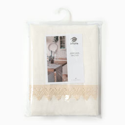 Дорожка на стол «Этель» Kitchen linen, 40×176 см, лён 100%, 240 г/м², белая