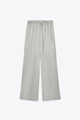 STRIPED PYJAMA TROUSERS ZW COLLECTION - Zara фото 9