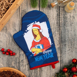 Варежка-прихватка Доляна Feeling 20х28 см, габардин, 35% хлопок, 65% п/э, ватин 250 г/м2