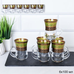 Кружка для чая 6 штук 100 мл восточная форма / MVZ2 /уп 24/