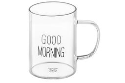 Кружка 450 мл 12*8*11,5 см "Good morning" с бамбуковой крышкой