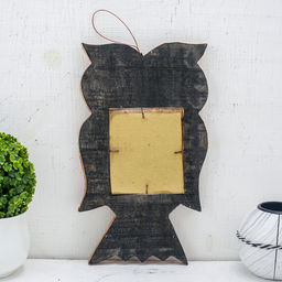 Зеркальное панно Сова с сердцем, 1.3?14?24 см, дерево