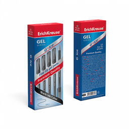 Цена за 12 шт. Ручка гелевая ErichKrause G-Ice Stick Original 0.5, цвет чернил синий (в коробке по 12 шт.) фото 8