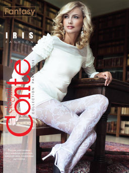 Колготки фантазийные CONTE IRIS fumo