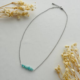 Колье на цепочке из Амазонита