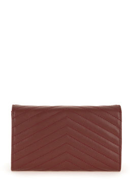 Женская сумка через плечо бордового цвета с ремешком-цепочкой Неожиданная скидка в корзине - U.s. polo assn фото 5