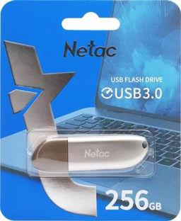 Флеш-накопитель 256Гб USB 3.0 "Netac U185" белый, с LED-индикатором