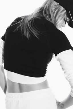 Camiseta cropped - H&m фото 3