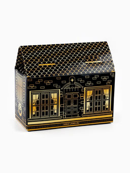 Подарочный набор в коробке-домике Счастья в Новом году, чай 50 г, печенье 3 шт., конфеты 100 г - Фабрика счастья фото 4