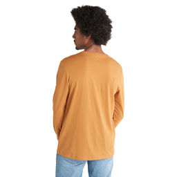 Футболка с длинным рукавом Timberland Longsleeve WWES Logo Regular желтая фото 4