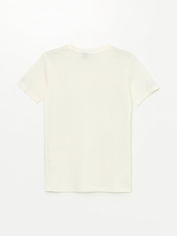 Bisiklet Yaka Naruto Bask?l? K?sa Kollu Erkek ?ocuk Ti??rt - Waikiki фото 2