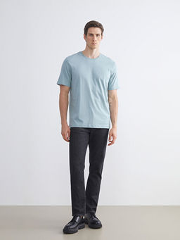 Bisiklet Yaka Penye Erkek Ti??rt