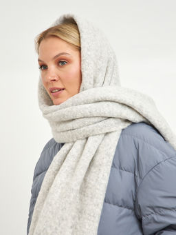 шарф женский светло-серый - Glenfield фото 3