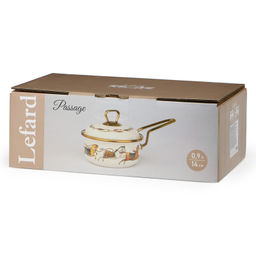 КОВШ LEFARD ЭМАЛИРОВАННЫЙ, СЕРИЯ PASSAGE, 14СМ/0,9Л D=14 СМ ДЛИНА=31СМ ПОДХОДИТ ДЛЯ ИНДУКЦИОН.ПЛИТ фото 4