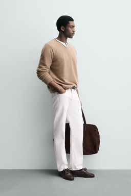 CASHMERE V-NECK JUMPER - Zara фото 4