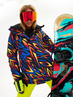 Женская горнолыжная сноубордическая куртка Alpha Endless Ultra Chaleur SNB 423/316_1 Разноцветный