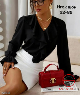 Рубашка женская с рюшами