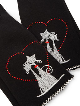 Перчатки жен Labbra LB-CP-131 black  фото 7