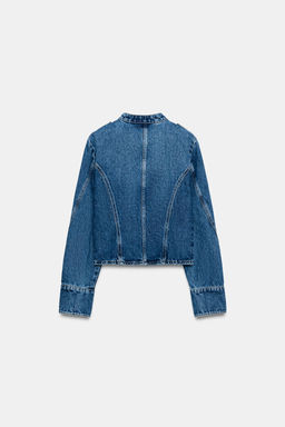 CHAQUETA Z1975 DENIM BOT?N DORADO / Azul medio - Zara фото 9