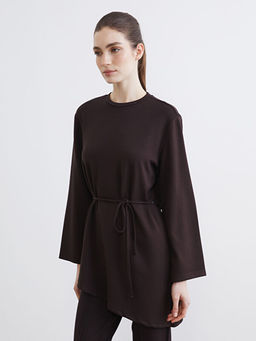 Bisiklet Yaka Kad?n Sweatshirt Tunik