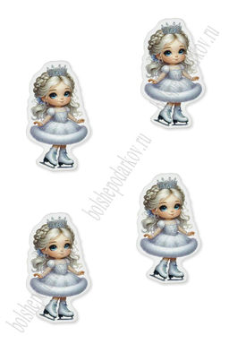 Кабошон-вырубка "Девочка" 3,5*3,5 см (10 шт) SF-7342, №14