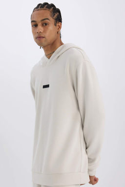 DeFactoFit Standart Fit Kapusonlu Skuba Dalg?c Kumas Sporcu Sweatshirt  фото 2