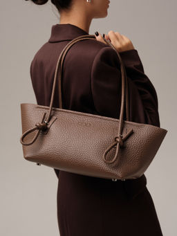 Кожаная сумка Linda DBR 31340 коричневый какао  фото 4