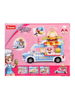 Конструктор Розовая Мечта Sluban «Фудтрак с бургерами», 154 детали