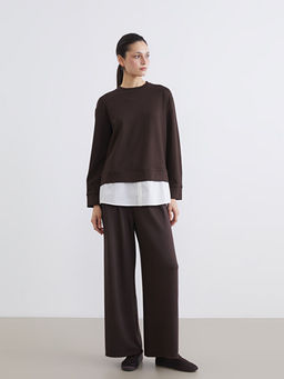 Bisiklet Yaka Kad?n Sweatshirt Tunik