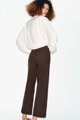 JEANS Z1975 CULOTTE TIRO ALTO COMFORT / Marr?n - Zara фото 7