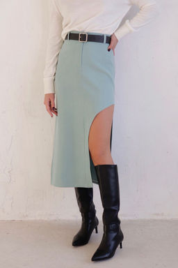 10706 Юбка с вырезом в цвете мята - Martichelli фото 9