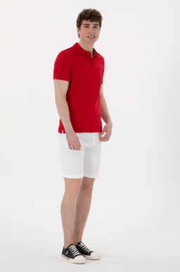 Erkek Slim Fit Polo Yaka K_rm_z_ Basic Ti__rt Sepette S_rpriz _ndirim - U.s. polo assn фото 4