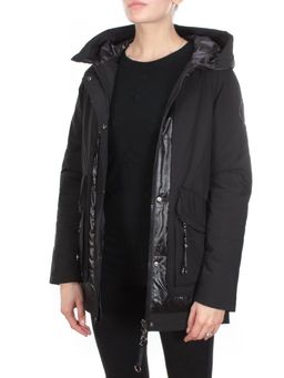 E03 BLACK Куртка демисезонная женская HOLDLUCK (100 гр. синтепон) - Фабричный китай фото 7