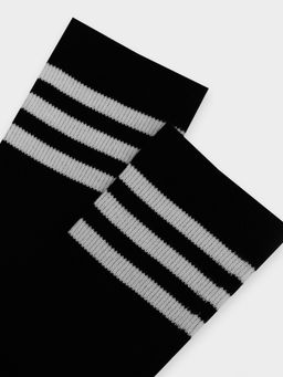 Цена за 5 пар! Носки унисекс высокие черные с полосками черный 566U-2720 - Mark formelle фото 3