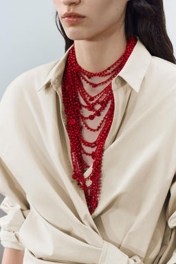 BEADED SEASHELL NECKLACE - Zara фото 2