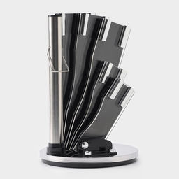 Набор кухонных принадлежностей на подставке Ardone, 7 предметов: 5 ножей, мусат и ножницы, цвет хромированный - Simaland фото 27