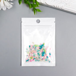 Бисер стекло 6/0 - 15/0 Ассорти мороженое d=1,5-4 мм, н-р 10гр - Арт узор фото 3