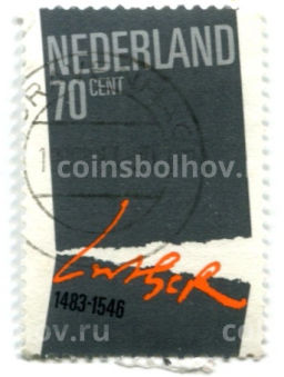 Марка Мартин Лютер  500 лет со дня рождения 1983 год Нидерланды