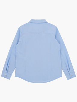 Рубашка в школу голубая хлопковая UD 6625 голубой - Mini maxi фото 7