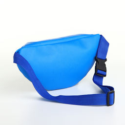 Сумка поясная детская на молнии, синяя