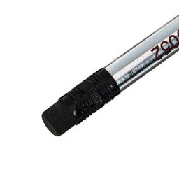 Цена за 48 шт. Карандаш чернографитный с ластиком «Полоски», твёрдость НВ, корпус металлик, в тубе, МИКС, штрихкод на штуке