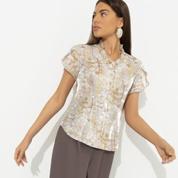 Блуза нарядная Лёгкий шик тяжёлый эффект - Charutti фото 2