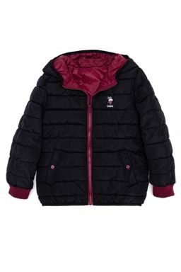 U. S. Polo Assn Черное пальто с капюшоном для мальчика - U.s. polo assn фото 2