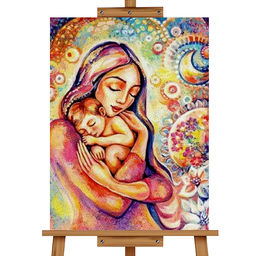 Набор для рисования "Картина по номерам 50х40 см. Любовь матери"