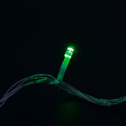 Цена за 2шт. Гирлянда для дома 5,5м 50 ламп LED прозрач.пров.,8 реж, IP-20, Зелёный