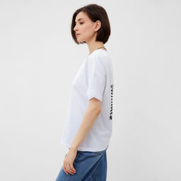 Футболка женская MINAKU Abstraction белая, размер 42